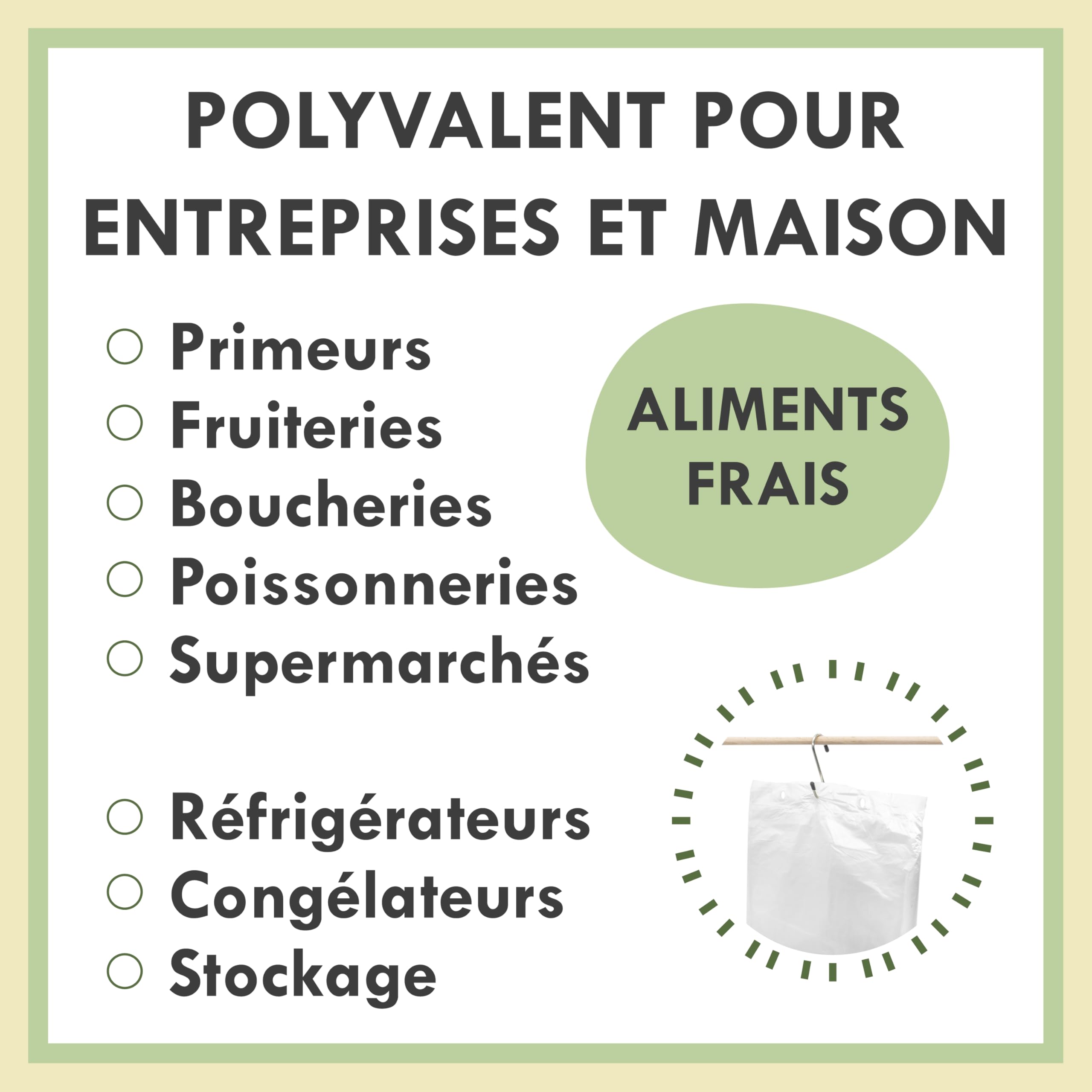Zenic | Sacs Plastique Transparent Alimentaire Sans Poignée En Bloc | 25 × 35 Cm | Pour Fruits, Légumes, Viande Et Poisson | Stands De Marché, Stockage Alimentaire Et Compatibles Congélation