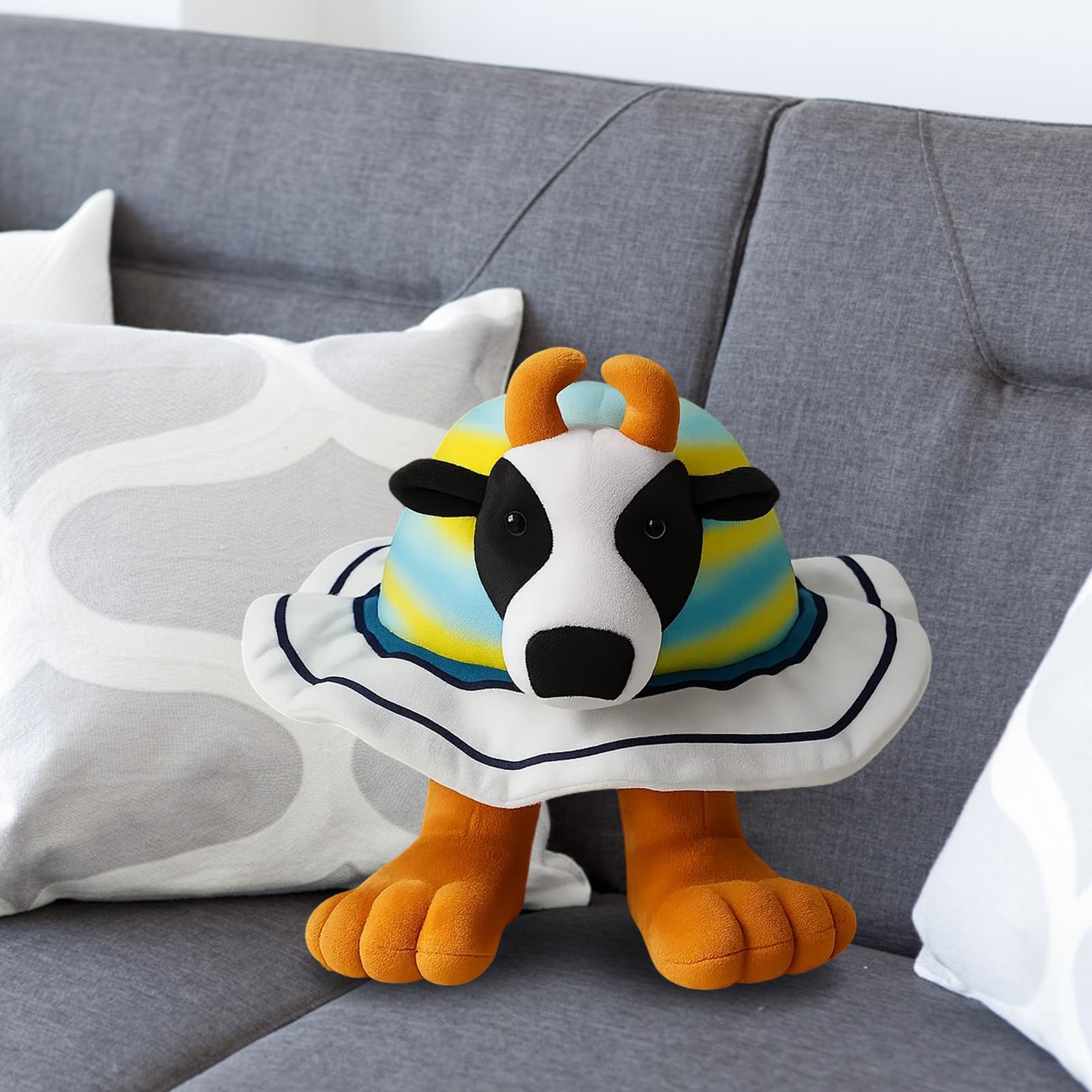 Adorable 25x25cm Cow Plush Toy for Kids and Adults Italian Brainrot Plush - Image 4