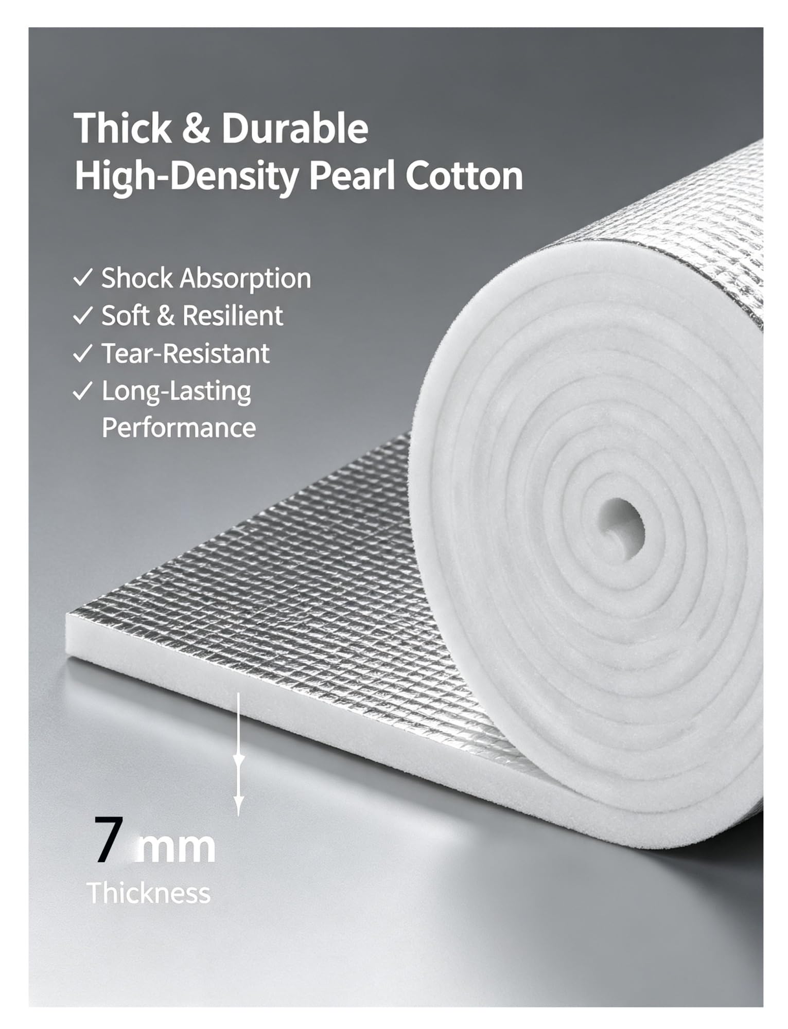 Film isolant thermique double face en aluminium pour fenêtres et projets DI