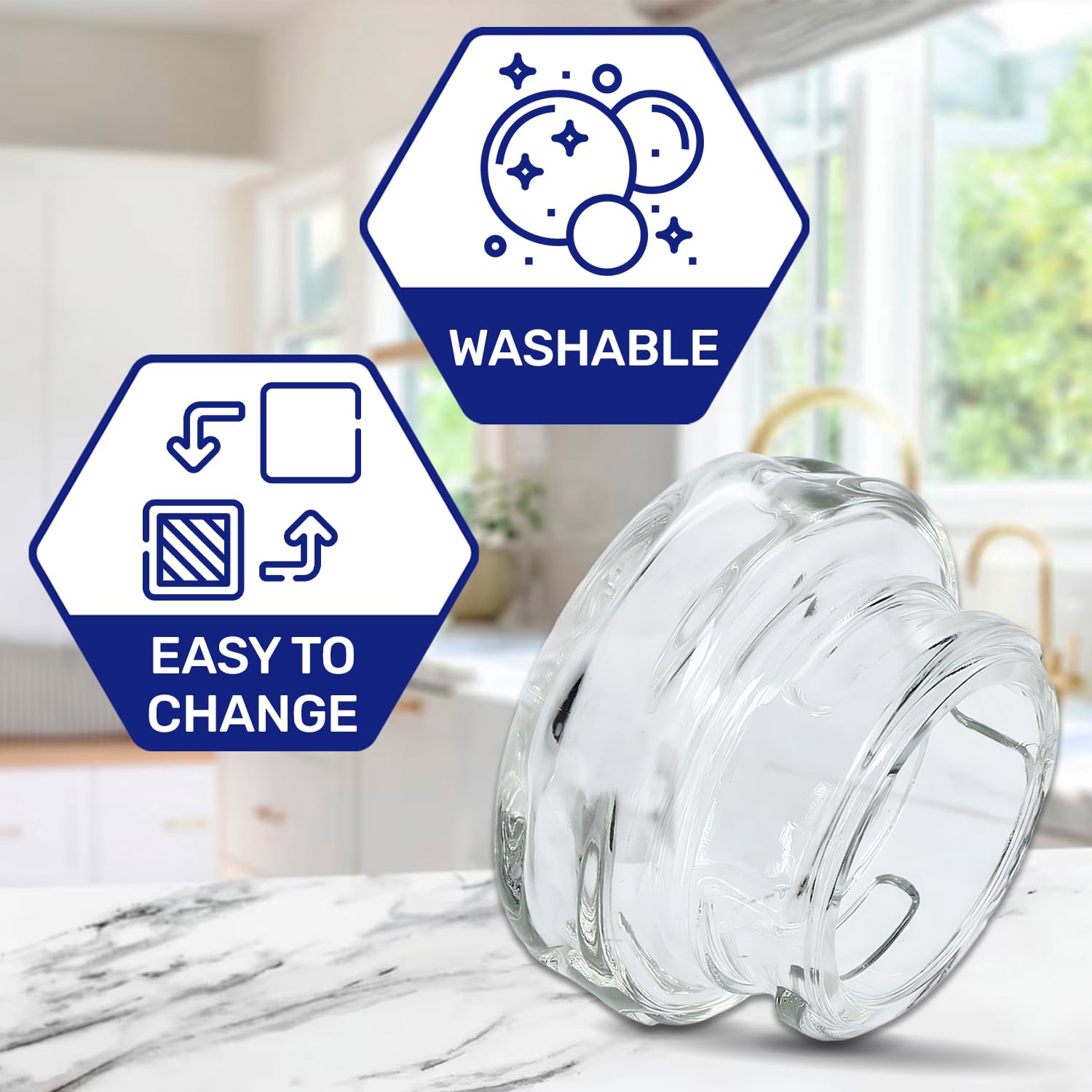 Ricambio Lampada Forno Vetro Coprilampada Per Forno Electrolux Zanussi - Compatibile Con Modelli BPK842320M, EE3003061M Ricambio Lampada Forno Zanussi - Foto 2