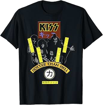 Amazon.com: KISS - Hotter Than Hell T-Shirt : Clothing, Shoes  