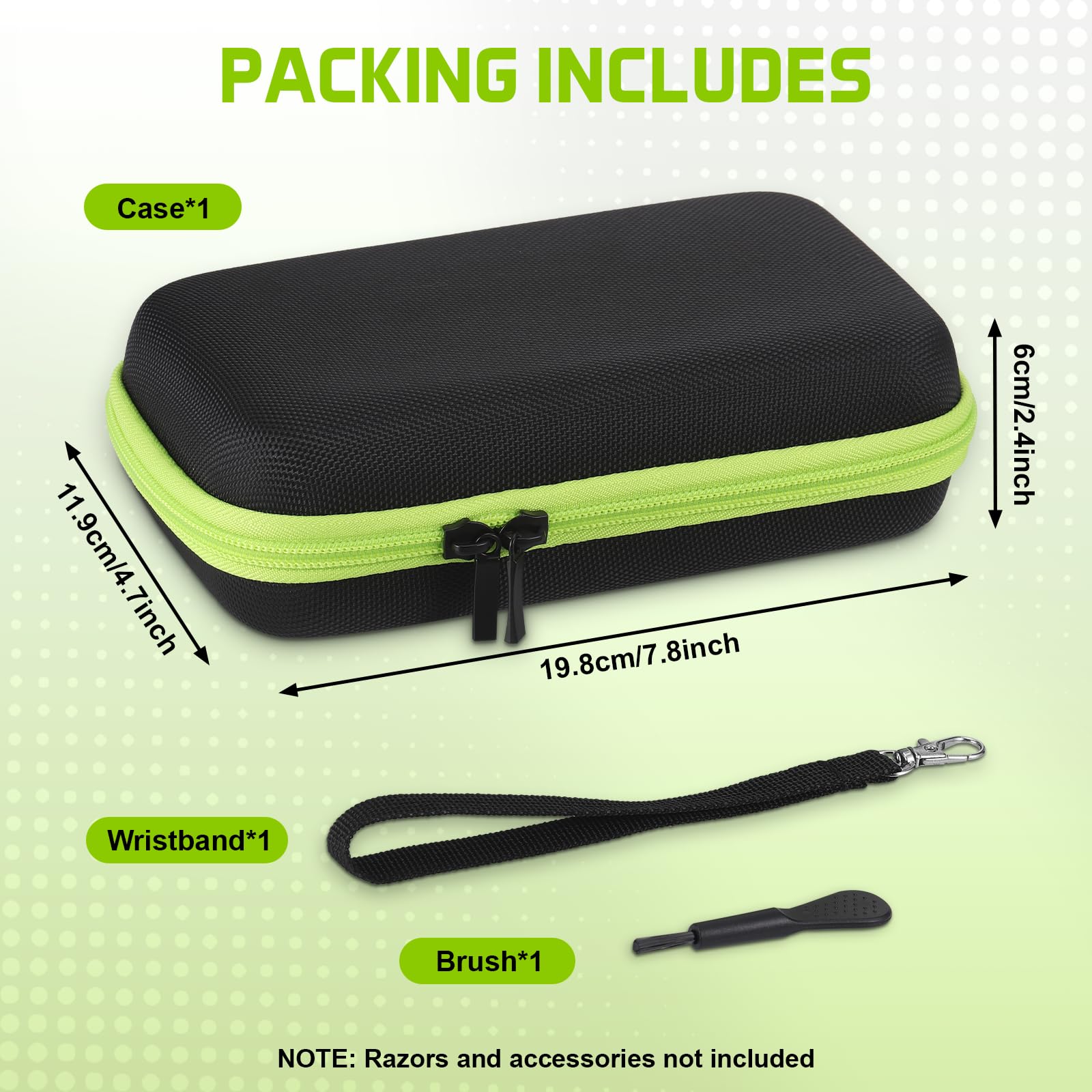 Custodia Per Philips Oneblade QP2630 QP2520 QP2620 QP2734 QP6530, O Blade 360 & O Blade Pro, Portatile Custodia Rigida da Viaggio, 1680D Oxford Case Protettiva per One Blade