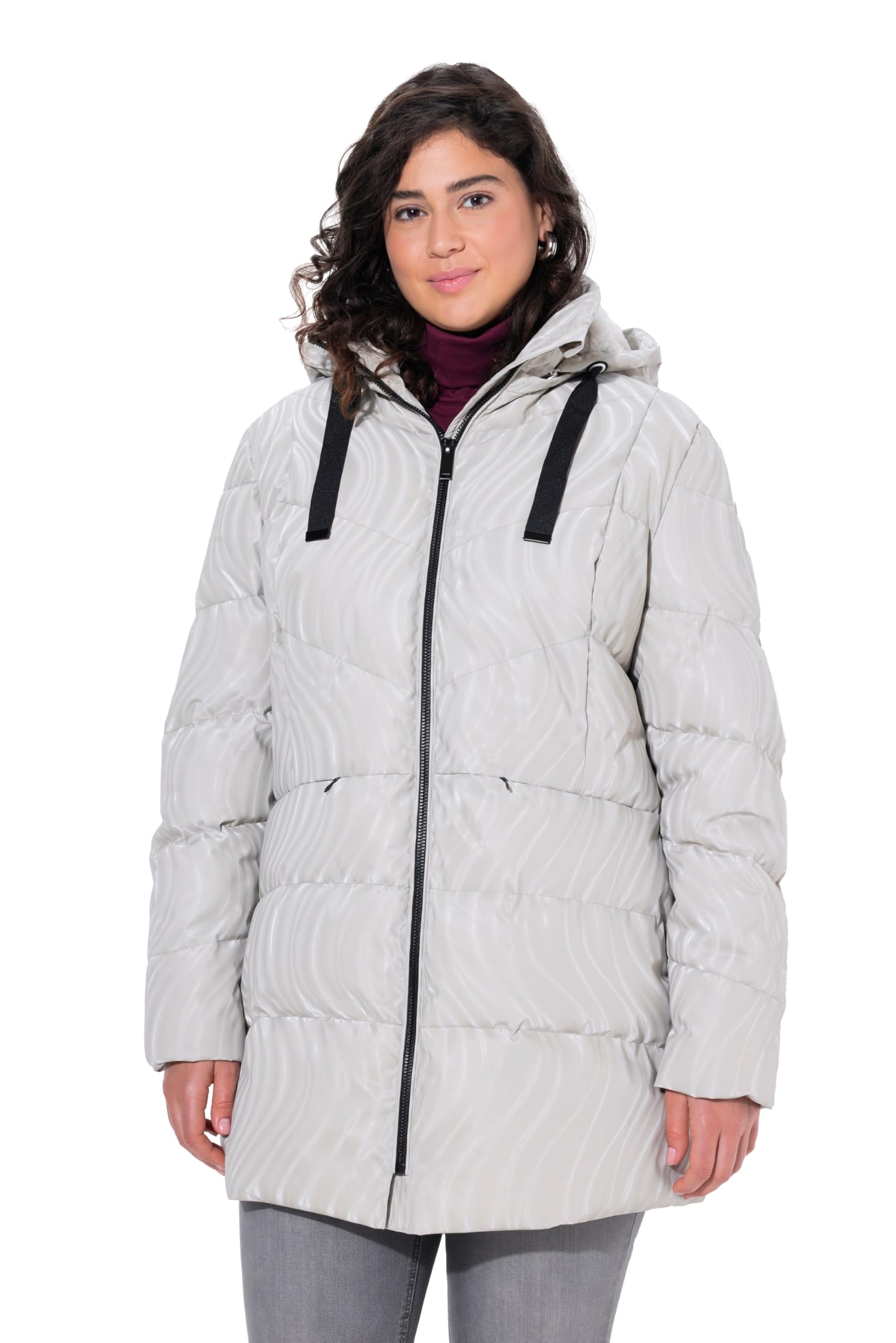 Ulla Popken Damen große Größen Übergrößen Plus Size HYPRAR Funktions-Steppjacke, wasserabweisend 842009