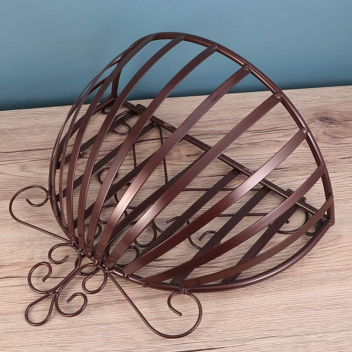 YARNOW Wall Mounted Planter Basket European Style Iron Flowerpot Rack Semicircular Plant Pot Holder for Balcony Garden Porch Windowsill Decoration 20.9X13.8X6.3 Inches