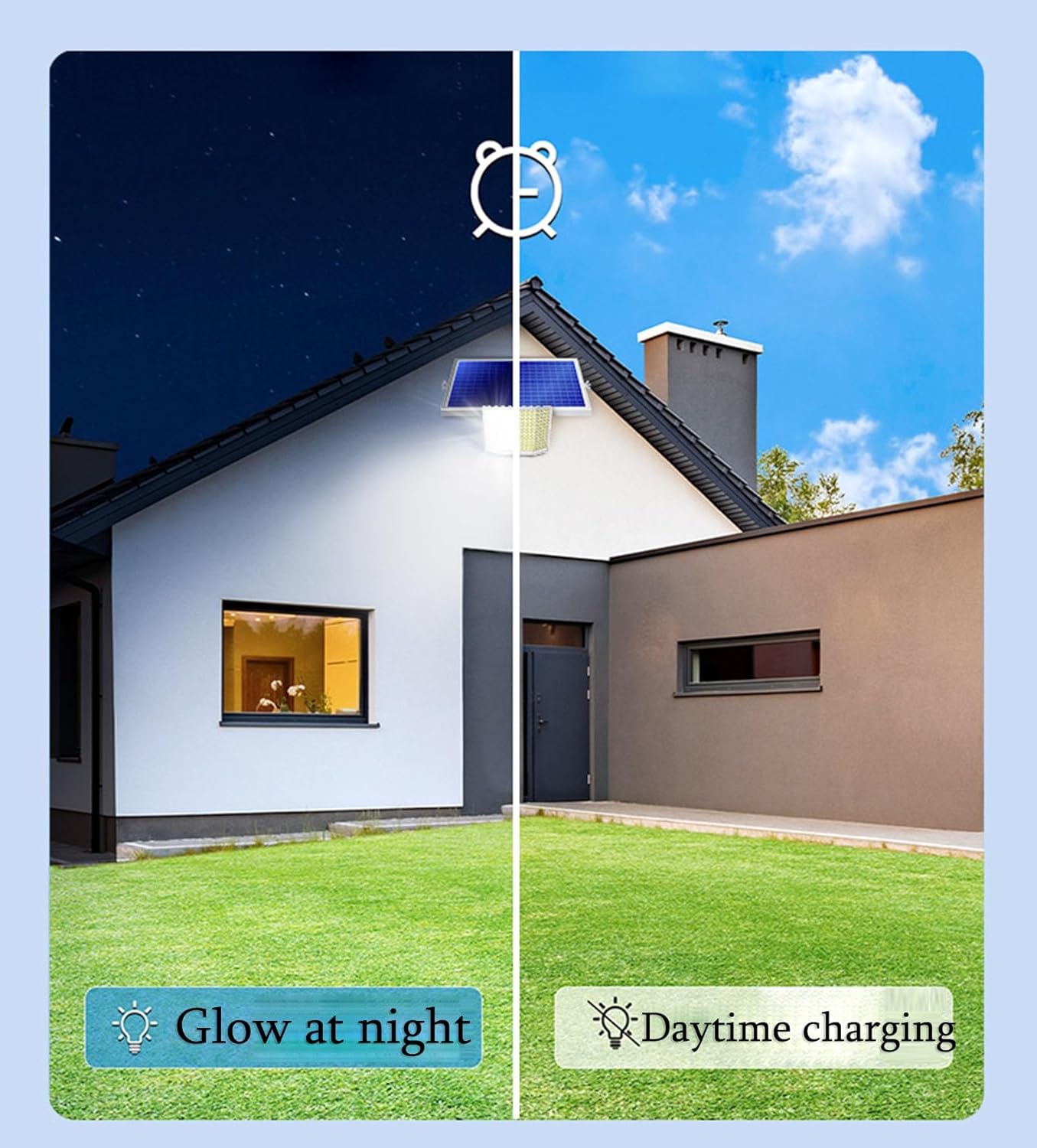 600W Solar Street Light, IP66 Waterproof LED Outdoor Lamp with Motion Sensor & Remote Control, Easy Installation, Bright Wide Angle Lighting for Gardens, Patios, and Driveways (Blue)