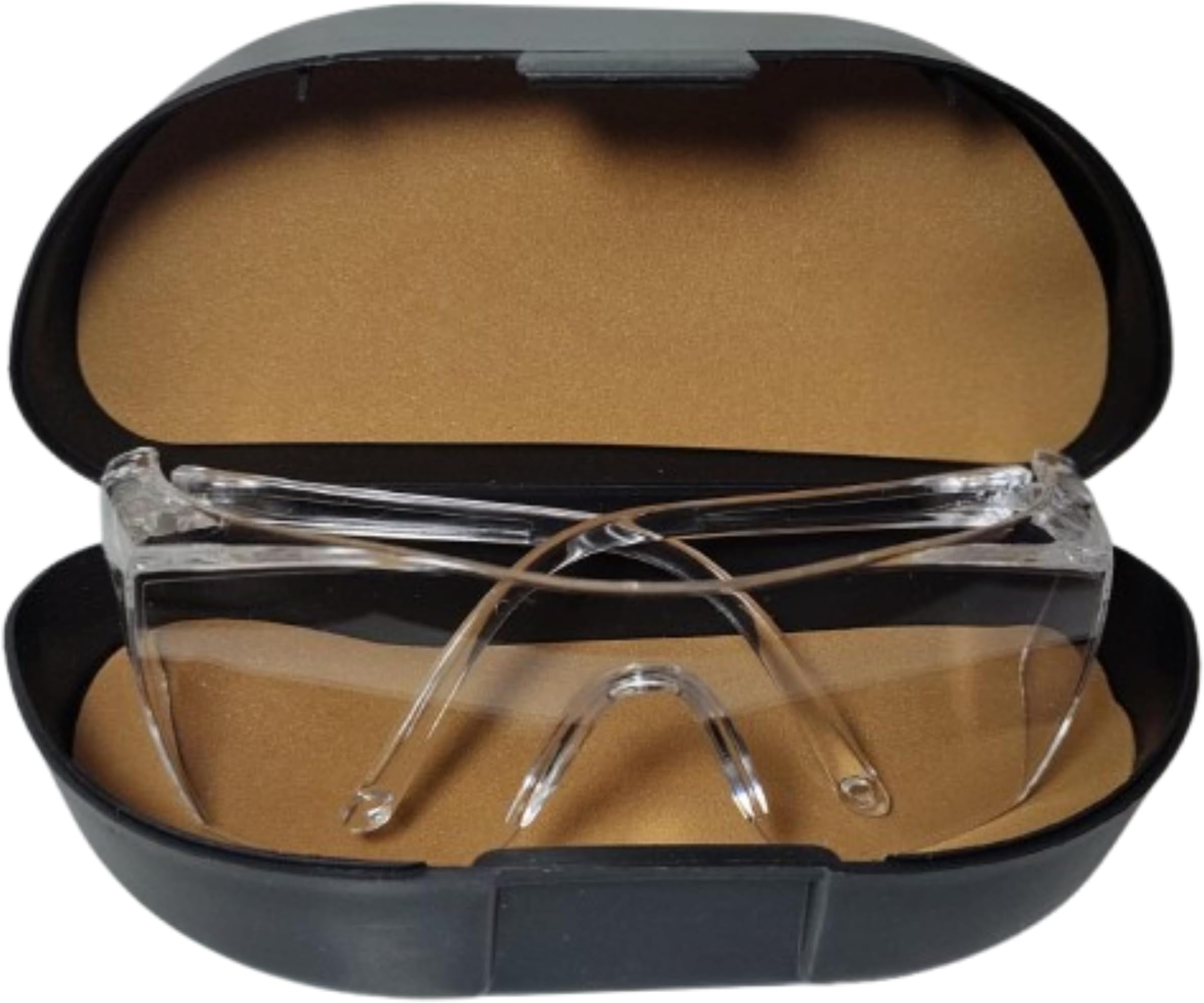 ISHICO Safety Goggles Anti-Fog Protective Adjustable Goggles Over Glasses Splash Eye Protection Adjustable For Lab Construction Worker Onion Cutting Clear Lens Eyewear White