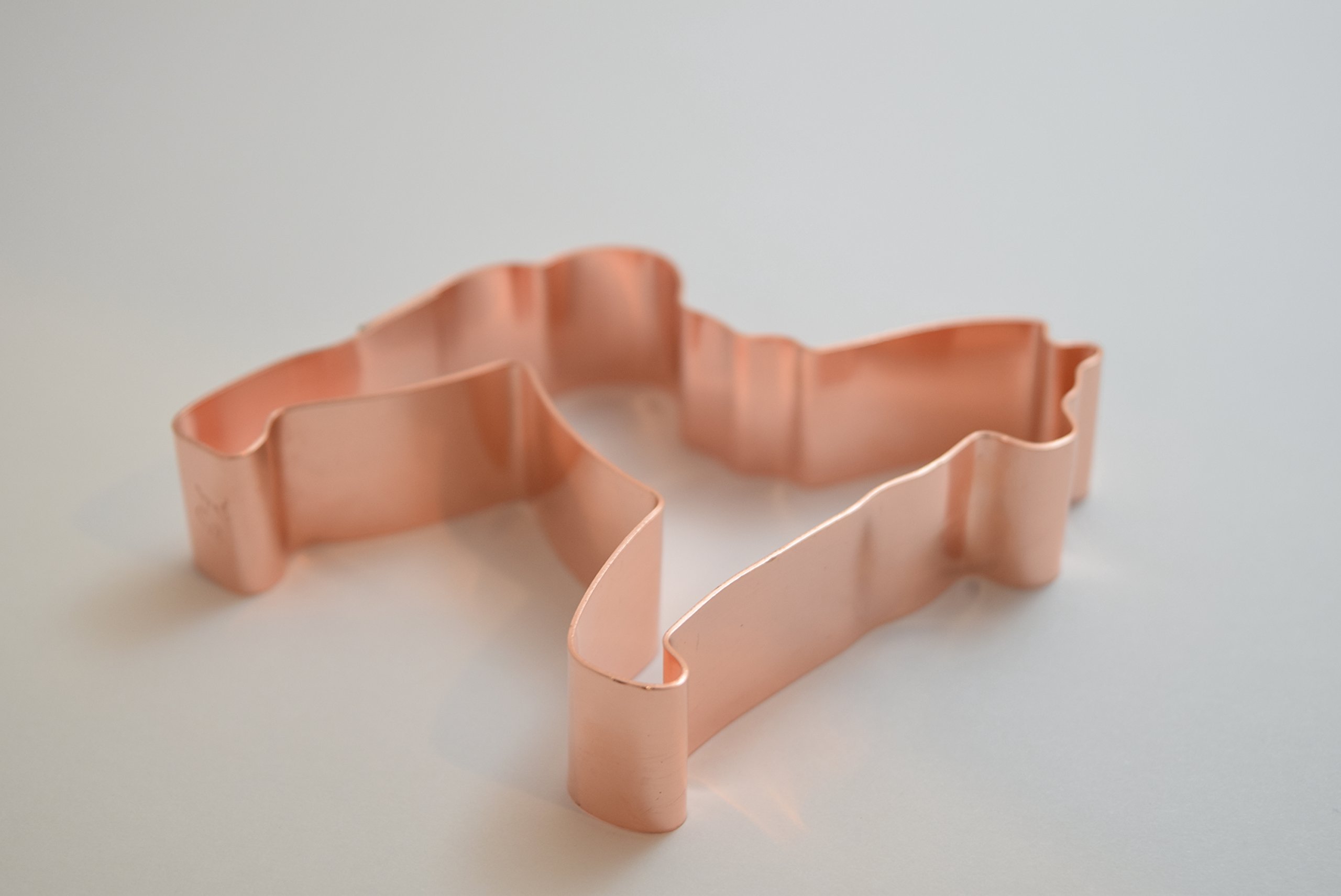 The Fussy Pup Small Shiba Inu Copper Cookie Cutter - 2.5"x2.75" Handmade Heavyweight Copper Cutter
