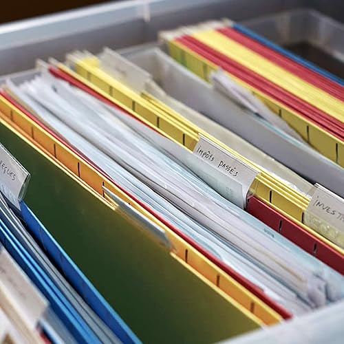 Miniatura 7 de HERKKA Carpetas colgantes para archivos, paquete de 30 carpetas colgantes reforzadas de tamaño legal con expansión resistente de 0 pulgadas,