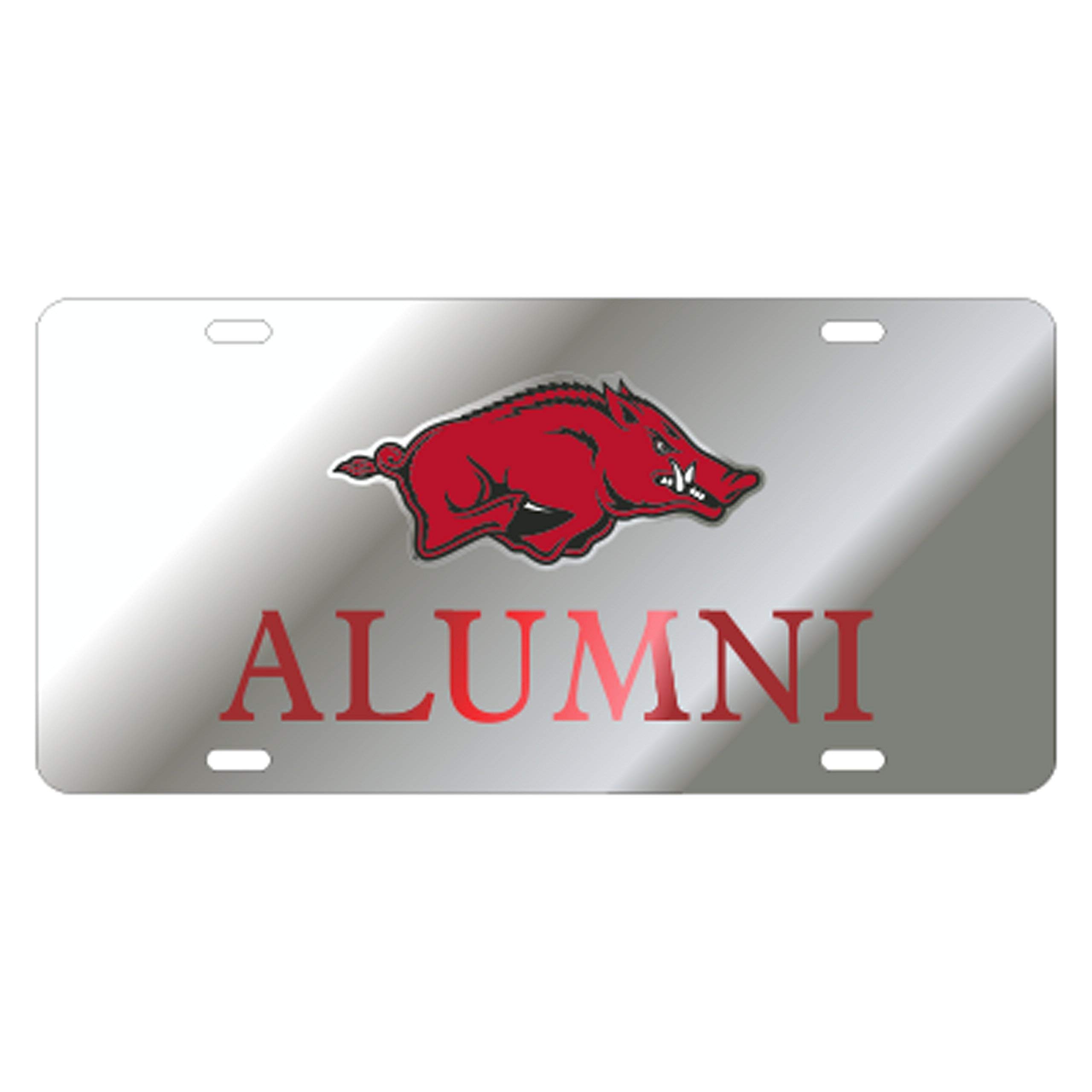 Craftique Arkansas Razorbacks TAG (LASER SIL RUNNING HOG ALUMNI (11186))