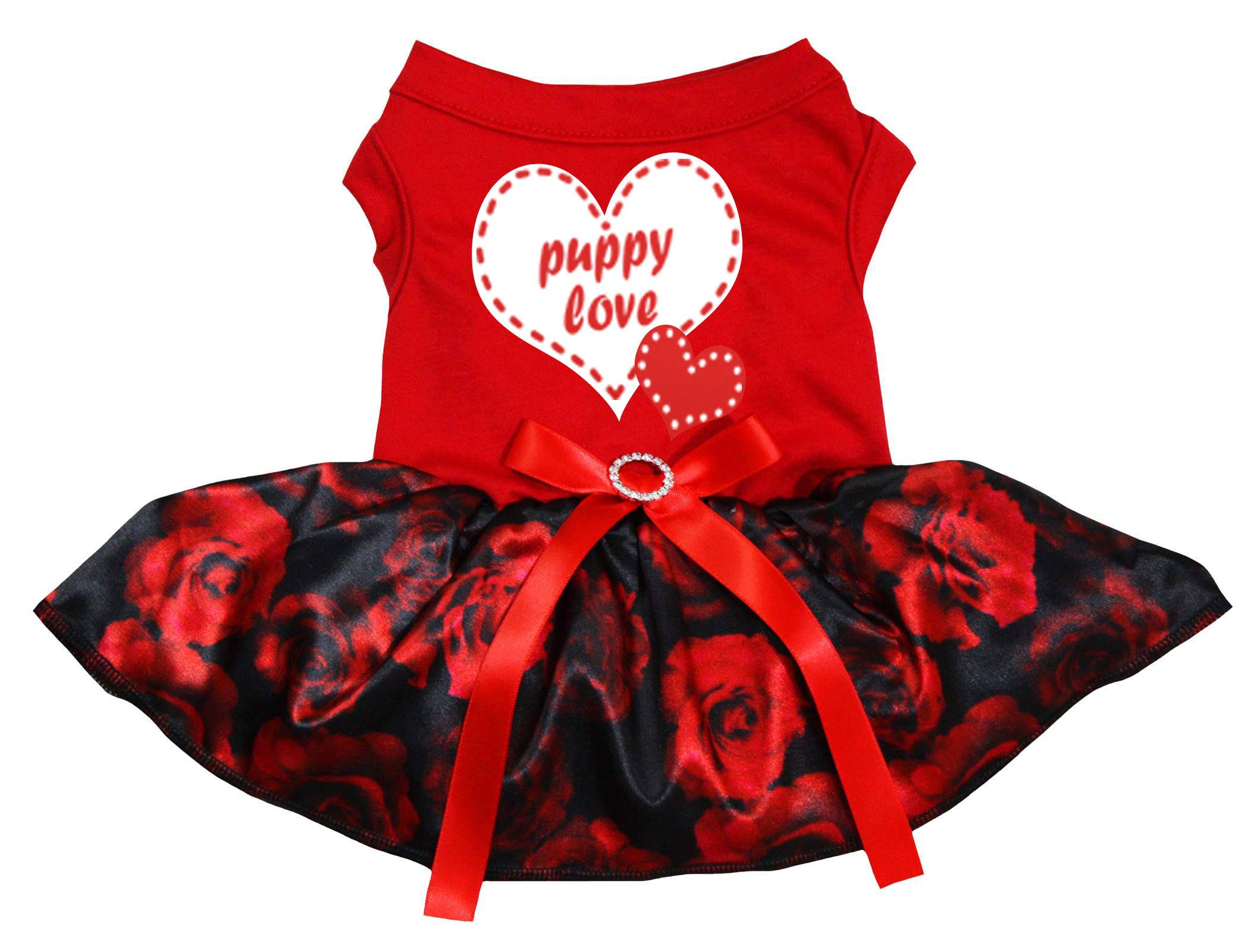 Robe pour chien anti-frottement taille XS à cœurs évitant les irritations