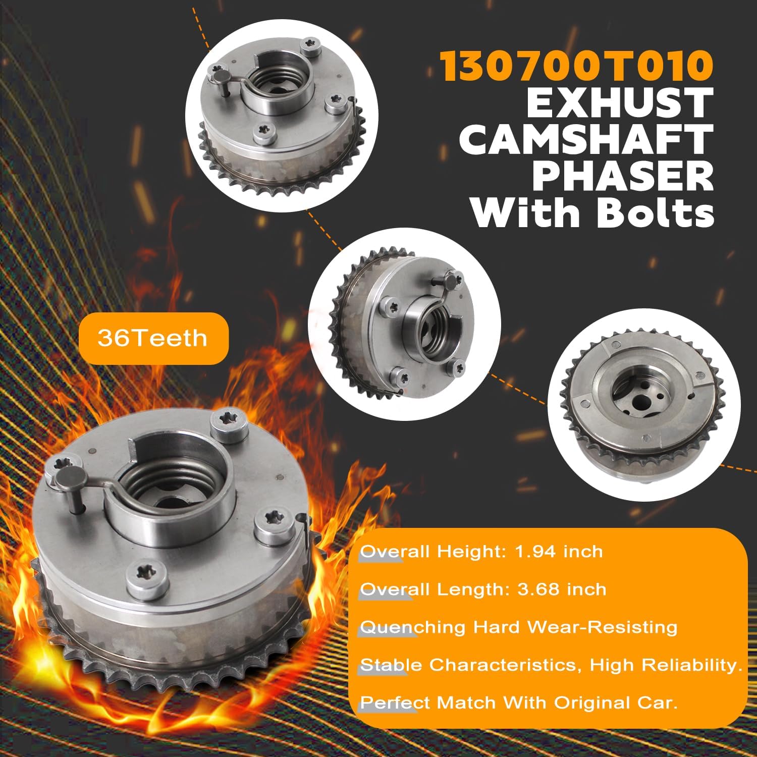 PANGOLIN Timing Chain Kit VVT Gear Sprocket Kit Compatible with Toyo-ta Corolla 2009-2015 Prius Matrix Scion XD Pontiac Vibe 1.8L 1ZR 2ZR Engine, Replacement OE 13050-0T010, 13050-0T021, 130700Y020