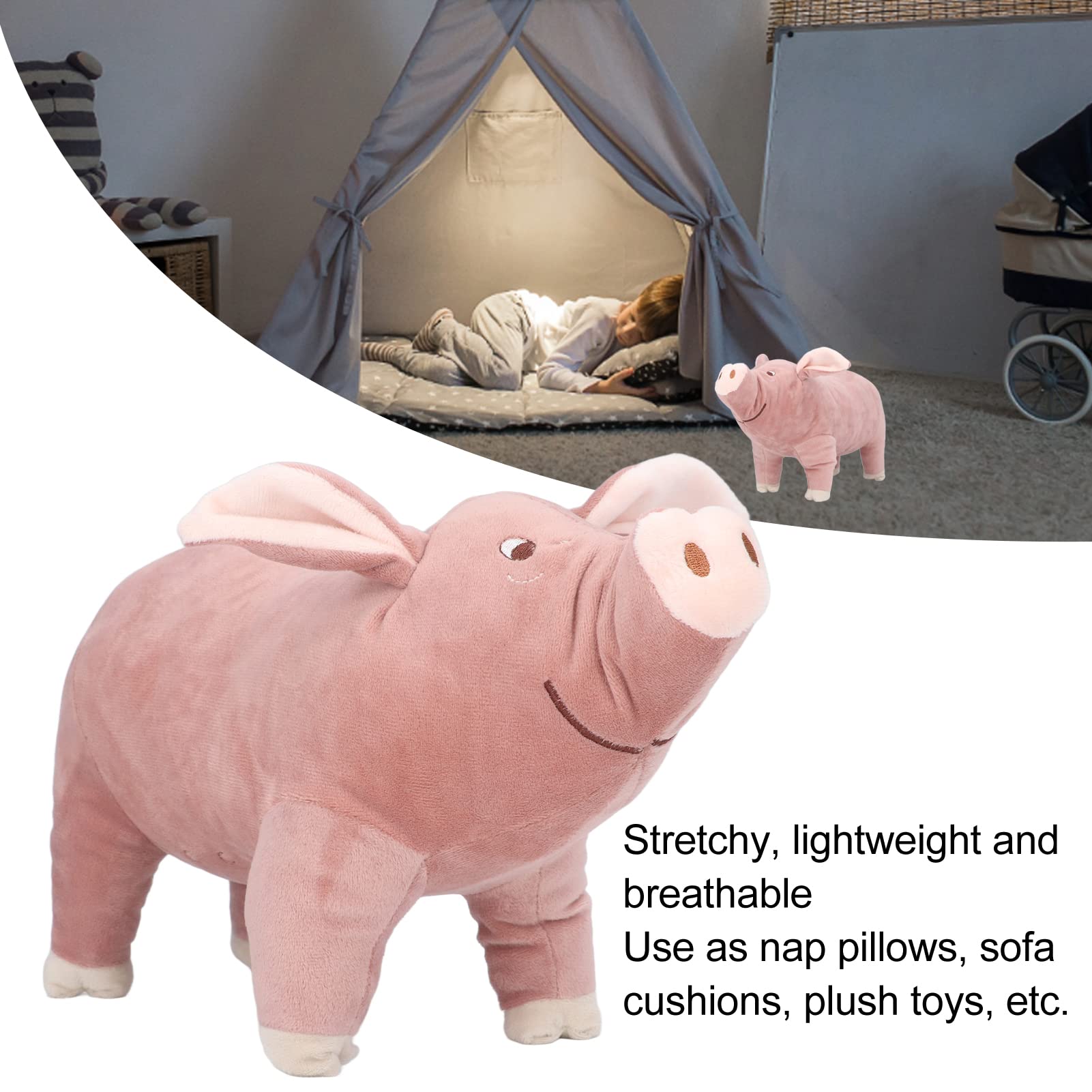 Coussin Pua lumineux Disneyland Paris 2019 Disney cochon Vaiana peluche oreiller blanc - Maison/Coussins et Plaids - Broc'neyland - La Boutique Disney