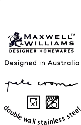 Miniatura 6 de Maxwell & Williams Botella de agua aislada, diseño de cacatúa, acero inoxidable 1810, azul, 16.9 fl oz