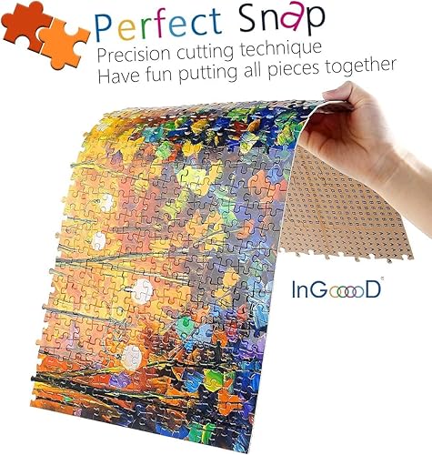 Miniatura 10 de Ingooood - Rompecabezas de 1000 piezas - Serie de colecciones imprescindibles - Acompañado - IG-0506- Juguetes de rompecabezas de madera de