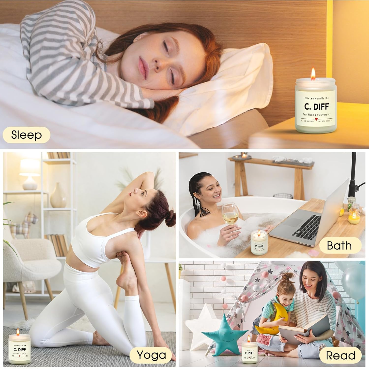 Kosmickiss Funny Nurse Gifts for Women Men, Nursing Student Gifts, Nurse Week Appreciation Graduation Retirement Gift, Natural Soy Wax Lavender Scented Candle - Image 4