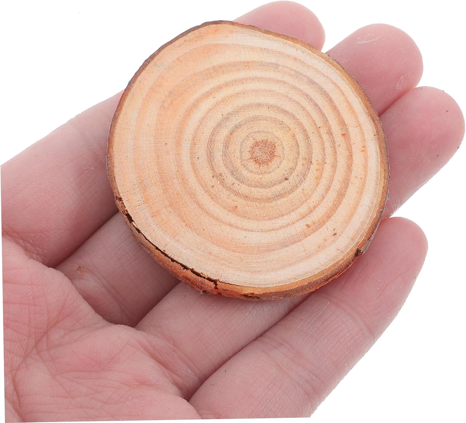 30pcs Unfinished Wooden Round Discs Xmas for Crafting and Home Decoration