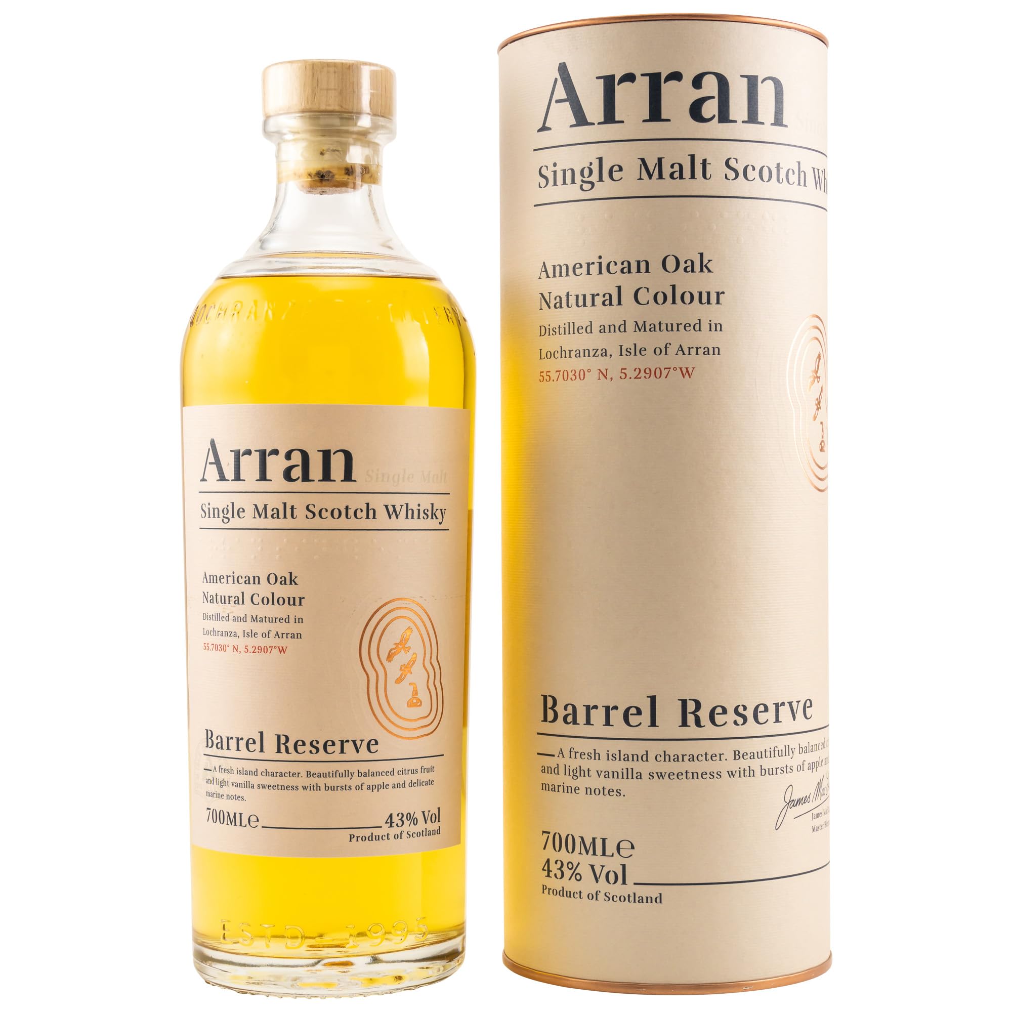 Amazon.co.jp: アラン バレルリザーヴ 43度 700ml Arran Barrel