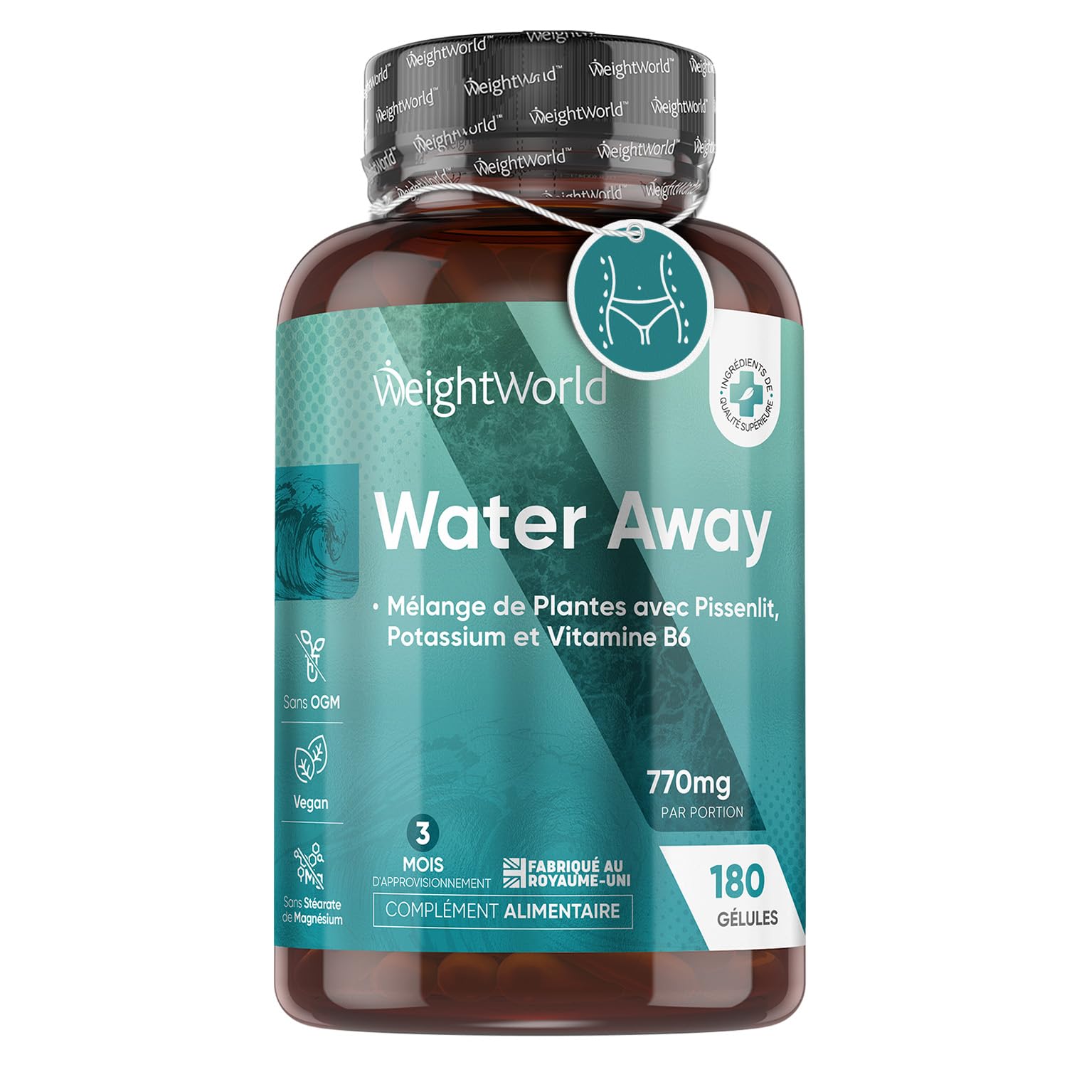 Water Away Draining Water Retention - 180 Vegan Capsules (3 Months 