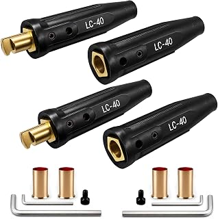 2PK LC-40 Welding Leads Quick Connector, Welding Cable Connectors