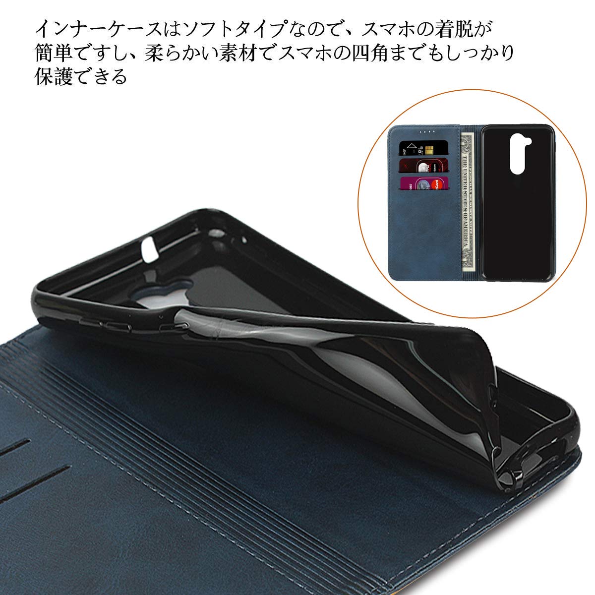 Amazon.co.jp: iCoverCase Smartphone Case Cover, Compatible with L