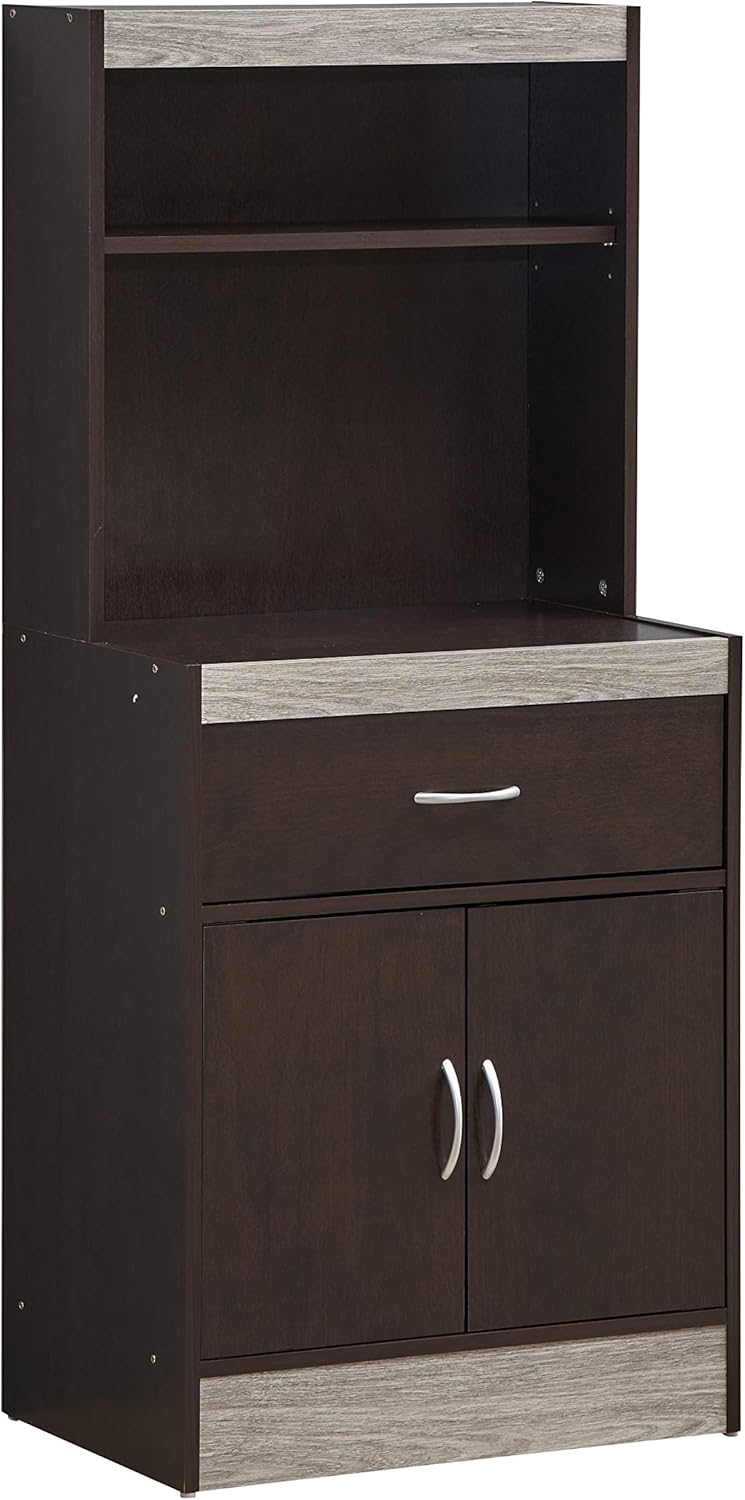 Hodedah Tall Open Shelves Kitchen CHOCOLATE Kuwait Ubuy