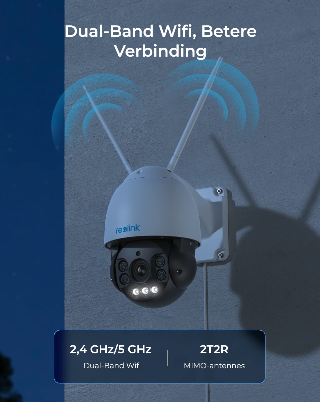 Reolink 4K 8MP Wi-Fi 6 Überwachungskamera Aussen, 2,4/5GHz WLAN Kamera