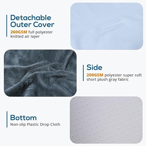 Miniatura 3 de Sasttie Almohada de cuña para dormir, almohada de espuma viscoelástica de 12 pulgadas para después de la cirugía, almohada hipoalergénica de cuña