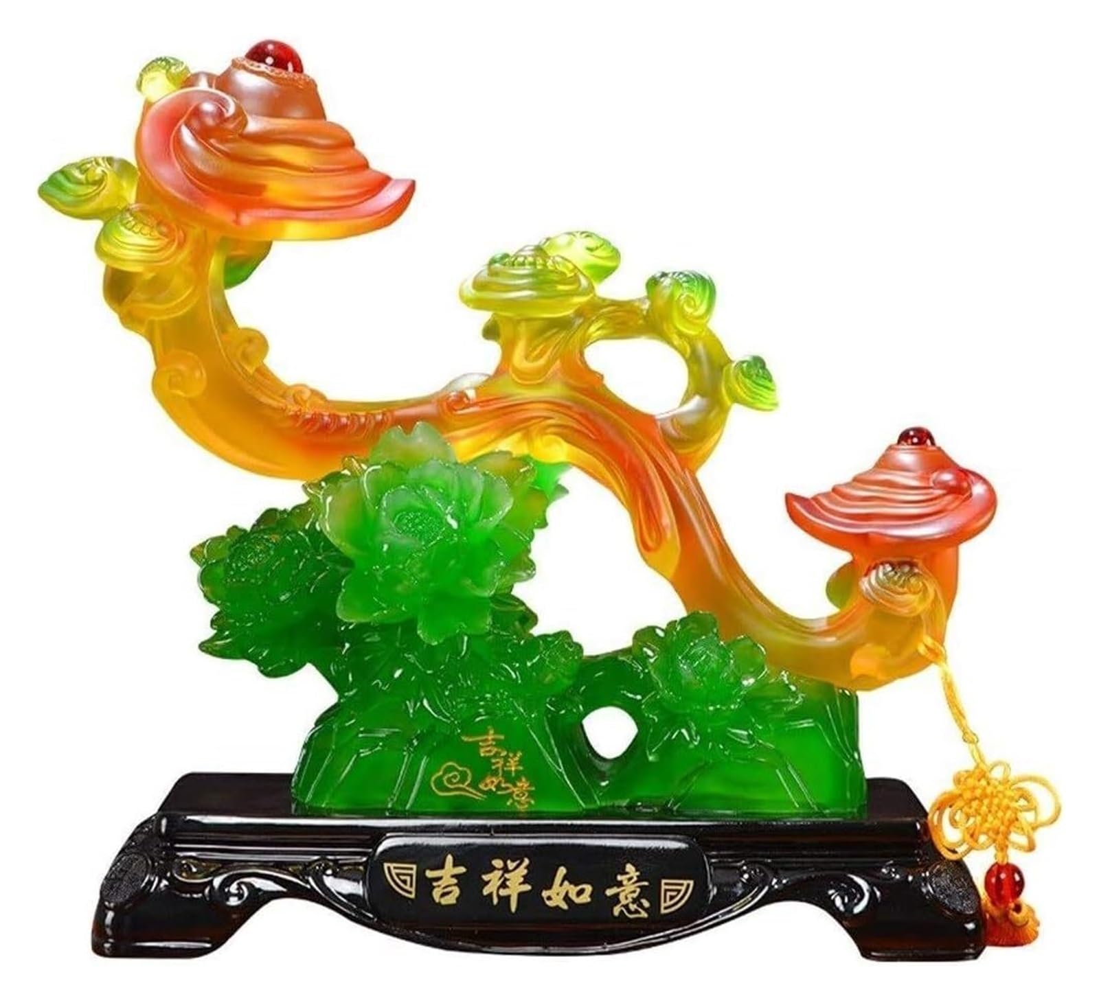 Shedie One Color Feng Shui Ornaments Resin Ru Yi Figurines For Good Luck Attract Wealth