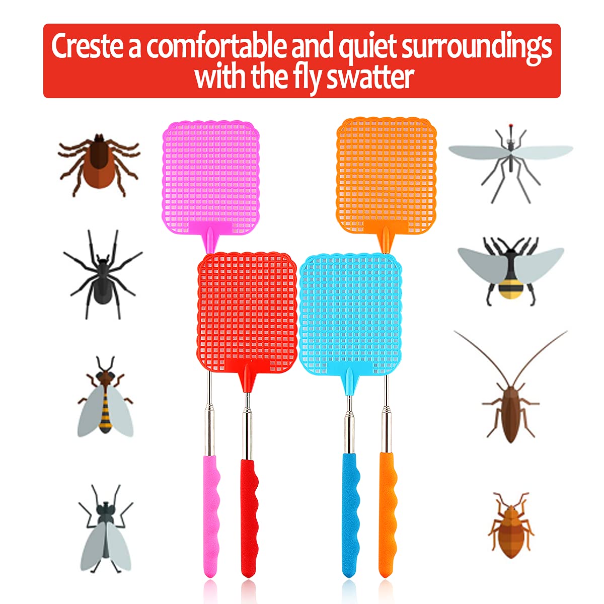 Raquette électrique Mouches Et Moustiques Acto | Distriver