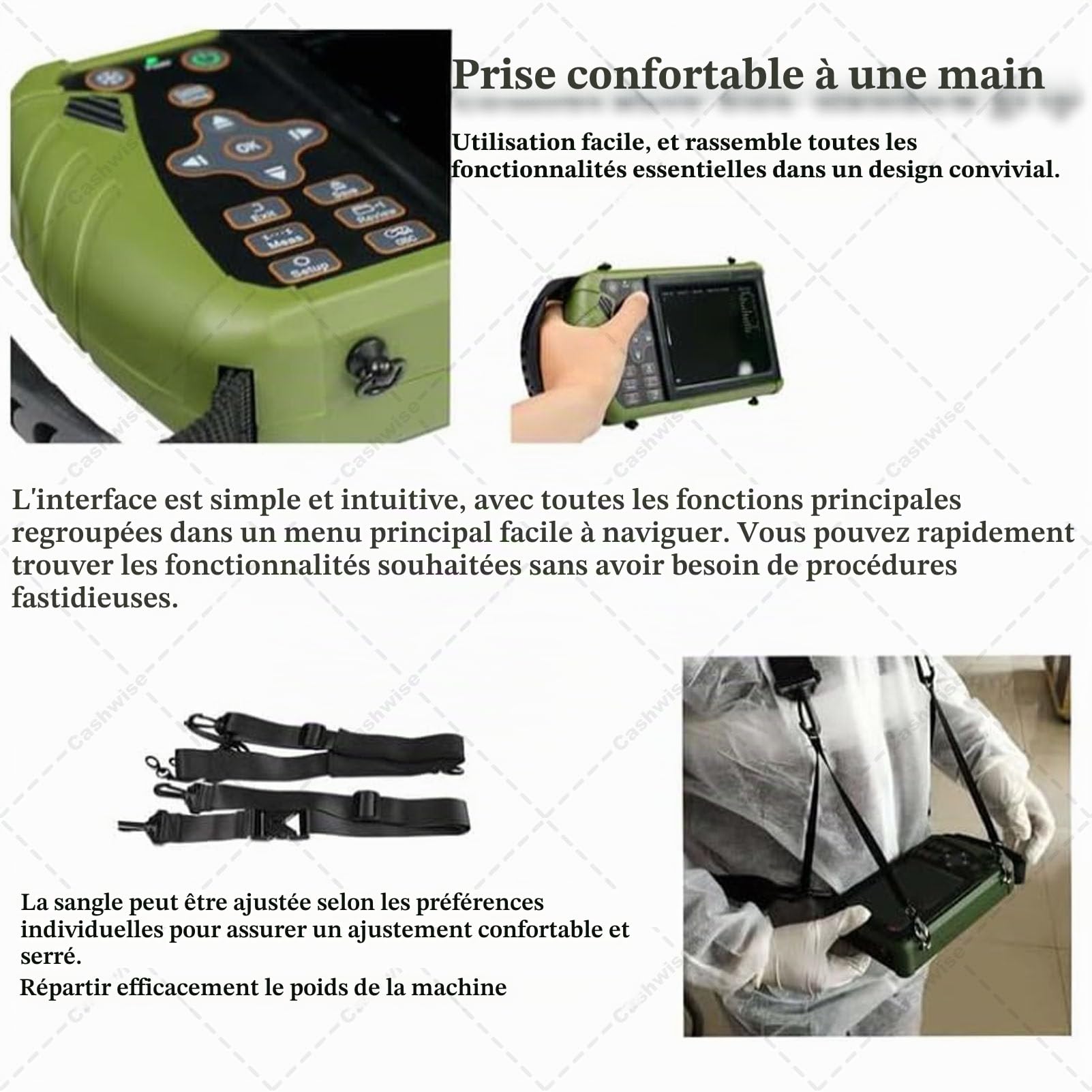 Échographe vétérinaire Portable, sonde 3,5 MHz, écran LED 5,6 Pouces, Images HD, pour la Gestation des porcs, Moutons, Chiens et Chats