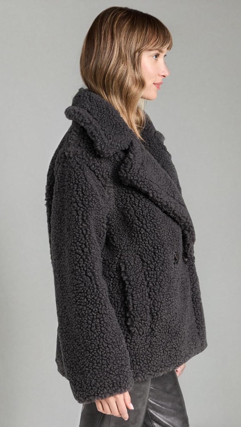 UGG Women's Gertrude Short Teddy Coat - Image 7