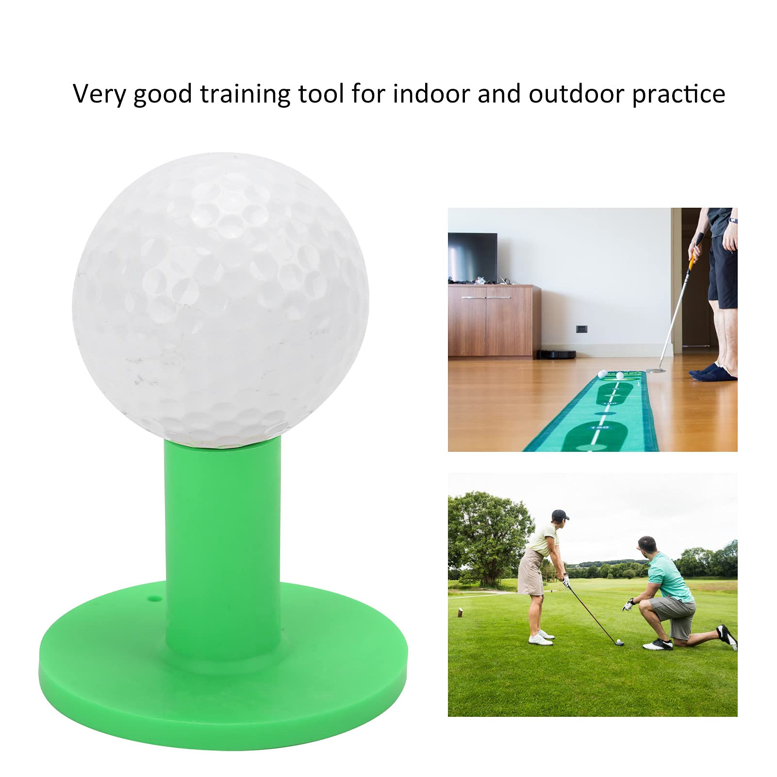 2 Tee Da Golf Regolabili - Supporto In Plastica Per Allenamento