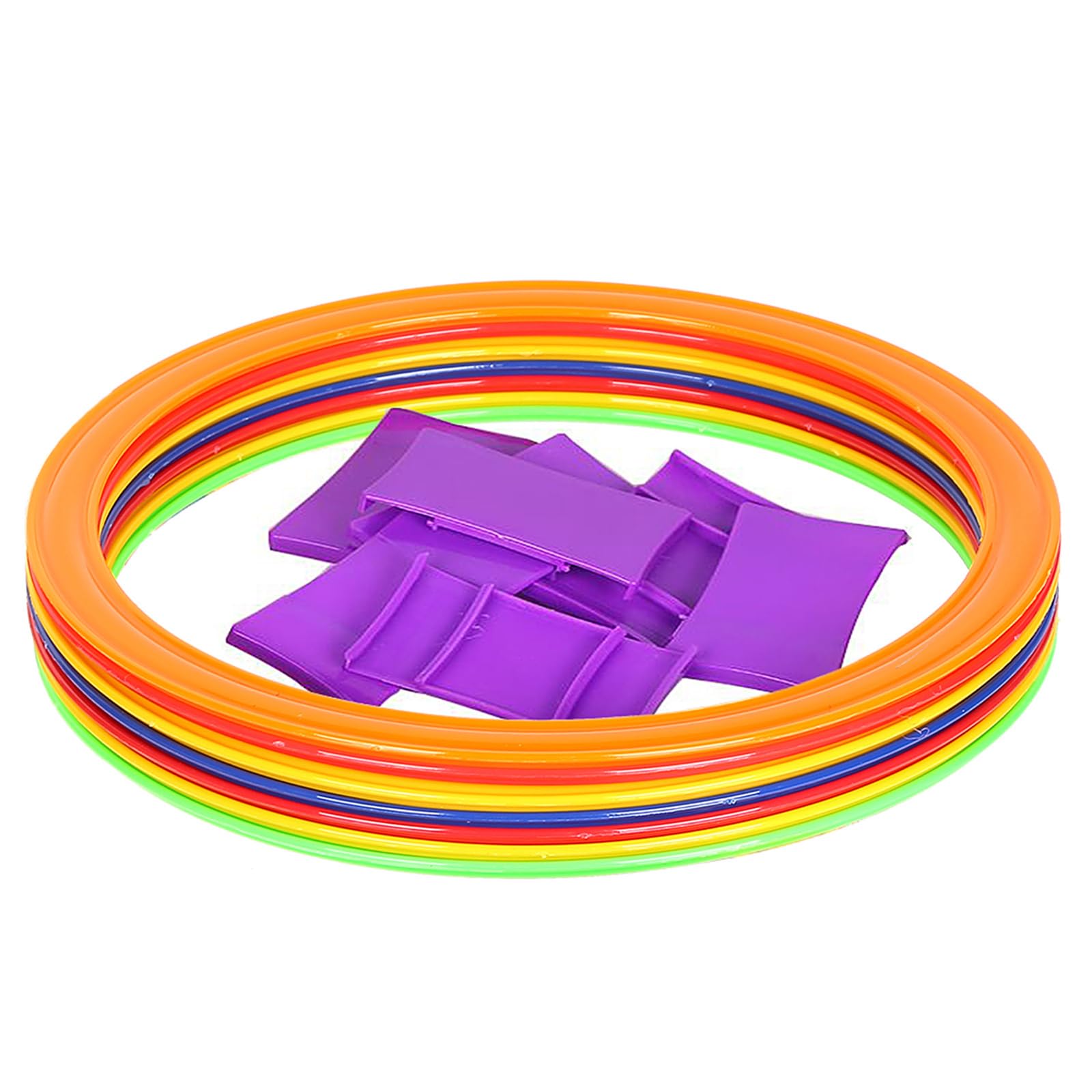 Sanfoelek 10pcs 28cm38cm Agility Speed Ring Football Soccer Basketball Sport Training Rings Equipment