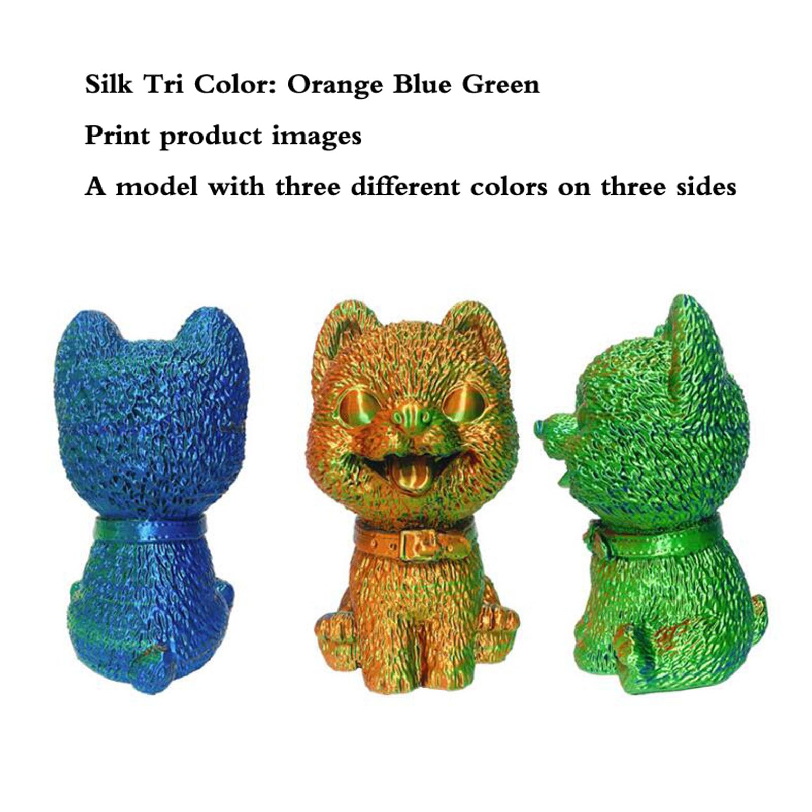 PLA Silk Mehrfarbiges 3D-Druckerfilament 1,75 mm kg gilt für(Tricolor l)