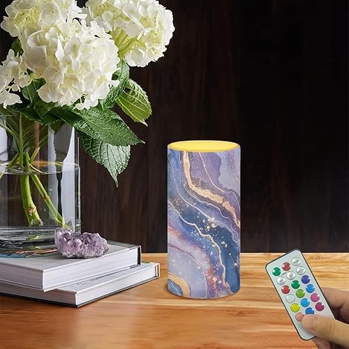Vista 17 de Velas LED sin llama personalizadas que funcionan con pilas con temporizador remoto que cambia de color, personaliza fotos y texto, hazlo tú mismo tu