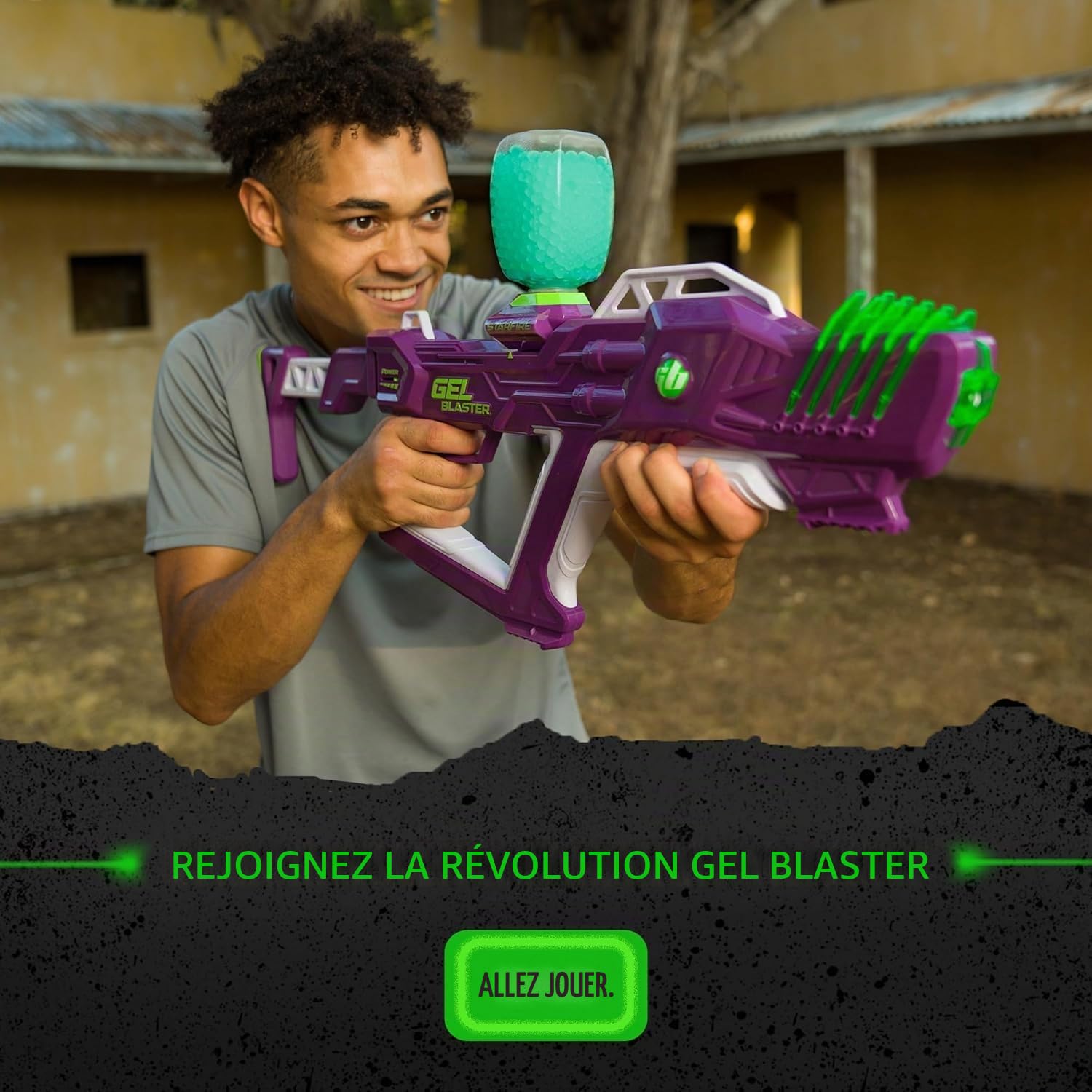 Gel Blaster 50.000 Gellets Munition, Bleu-Vert - Non Toxique, 14 Ans+ | Compatible avec tous les modèles Gel Blaster, non toxique, à base d'eau, ne tache pas, dès 14 ans.