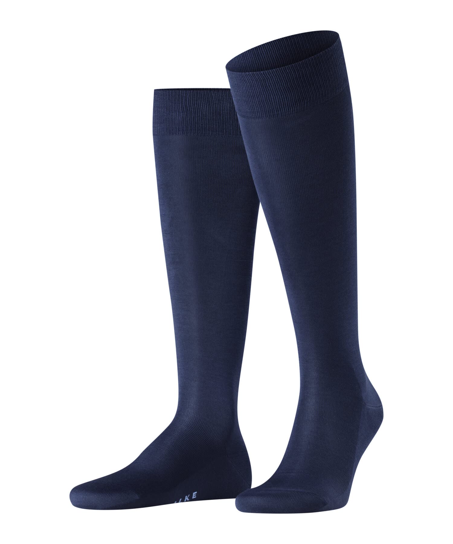 FALKE Mężczyźni Podkolanówki Tiago M Kh bawełna fil d´Écosse długie jednokolorowe 1 Para, Niebieski Royal Blue 6000, 45-46