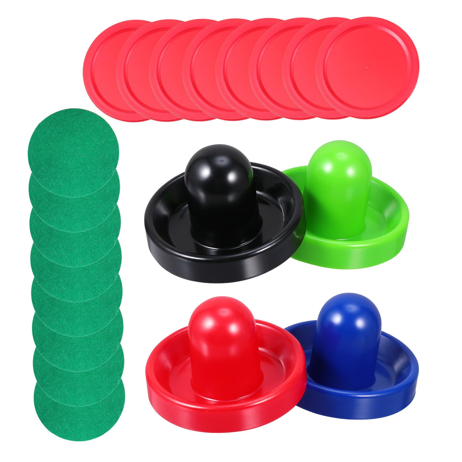 Airhockey Schieber und Kunststoff Pucks für Airhockey Tisch mit Schnellem Gleiten und Stabilem Design