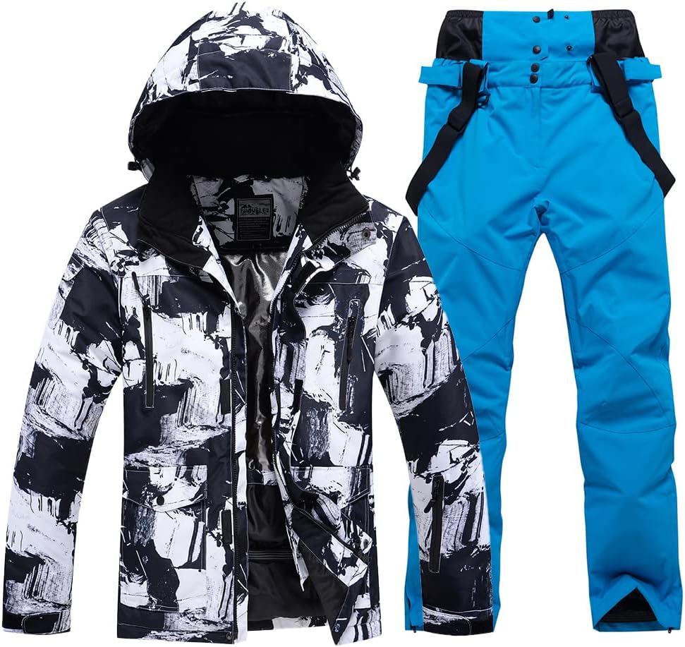 スキーウェア メンズ 上下セット 超撥水 耐水圧5000mm ベージュ L