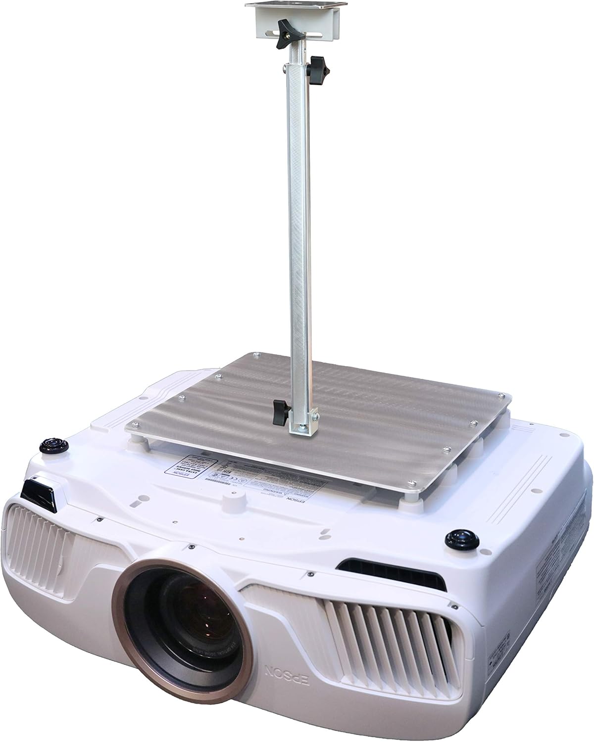 Projector Ceiling Mount Compatible with Epson Home Cinema 5050UB 5050UBe Pro Cinema 6050UB with Lateral Shift Coupling (Telescoping 23-30-Inch Extension)