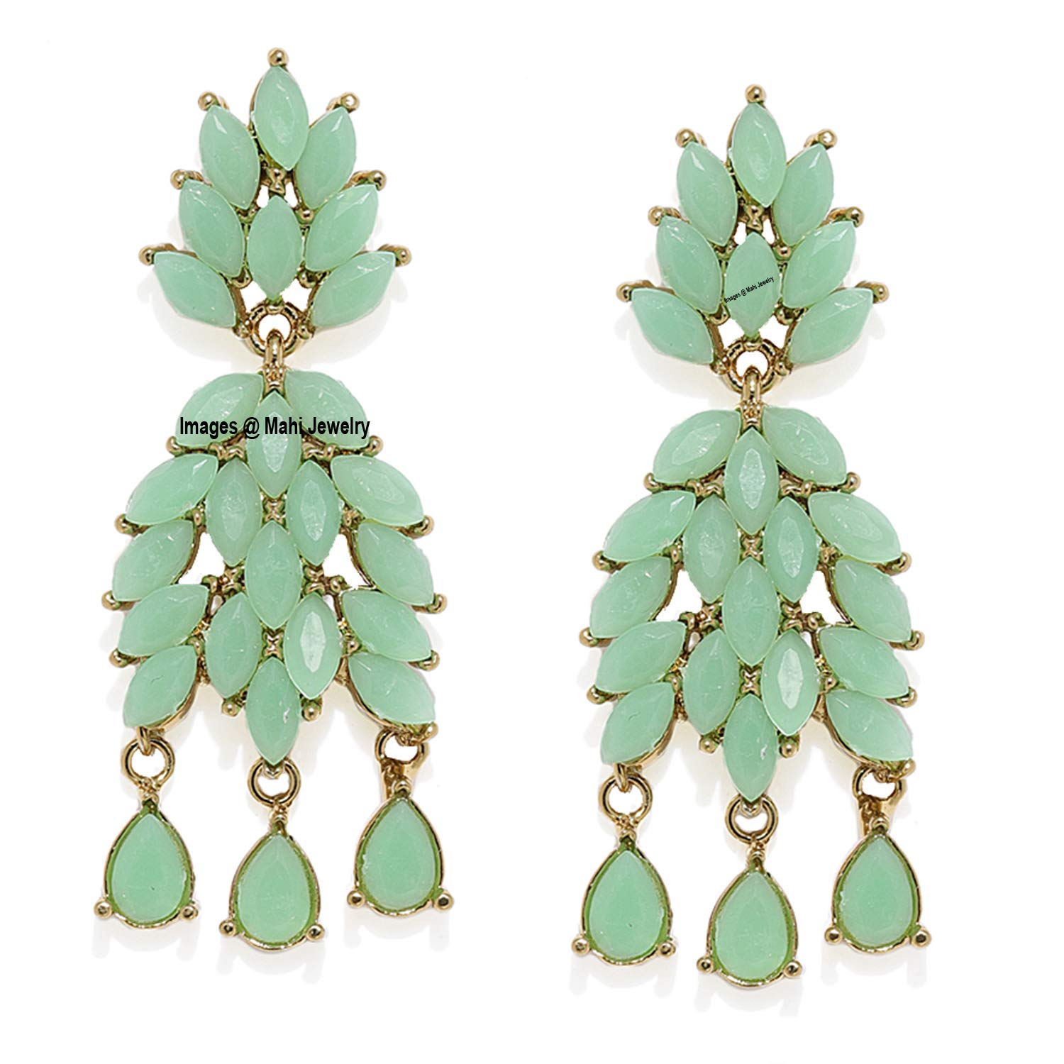 Exquisite Crystals Dangler Earrings for Girls and Women (PAER1109538PR)