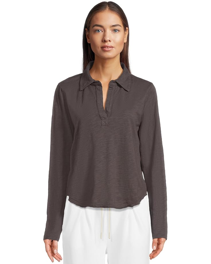 Mod-o-doc Long Sleeve Easy Polo Tee - Main View