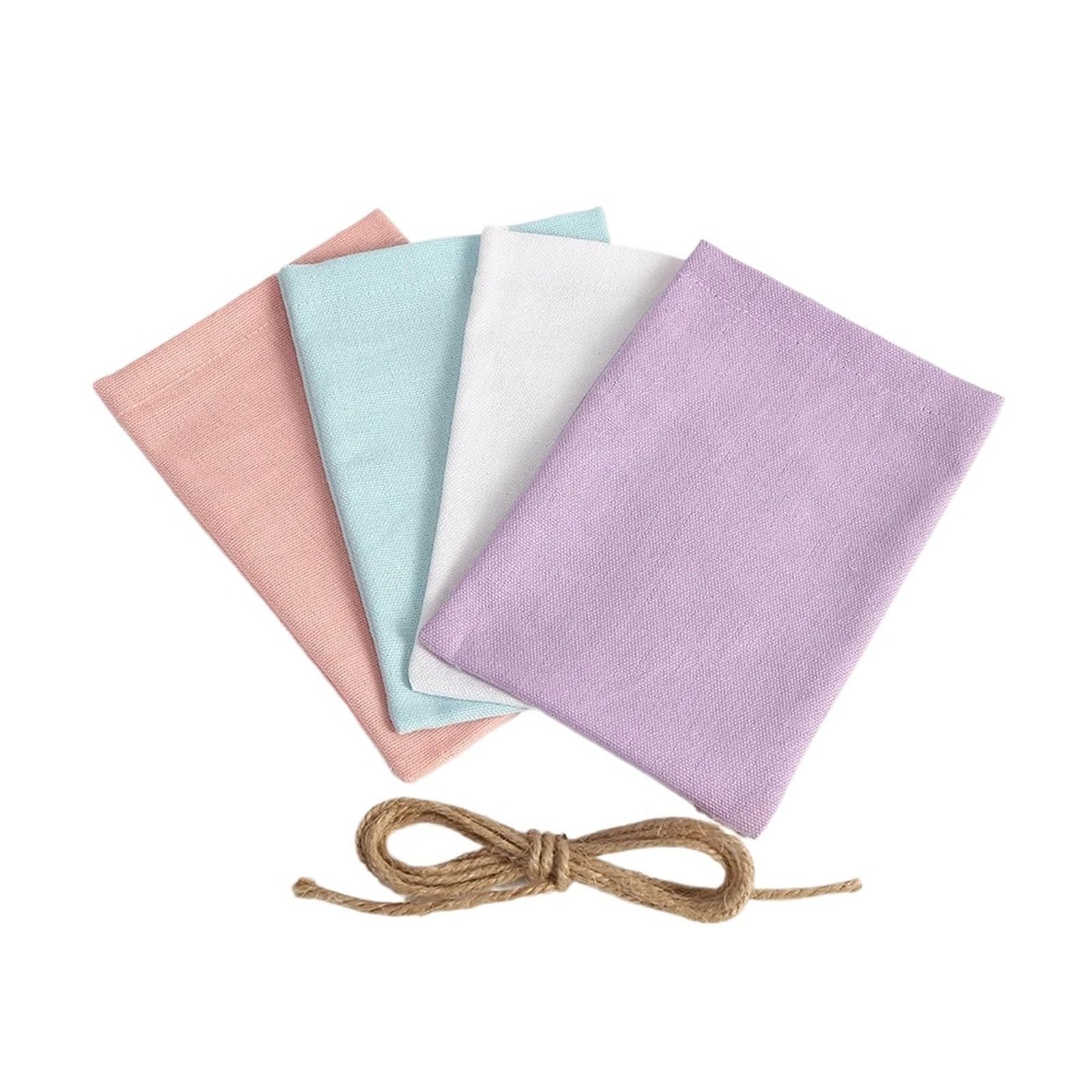 Pochon Tissu Sac en toile de jute coton avec cordon serrage, 50 pièces