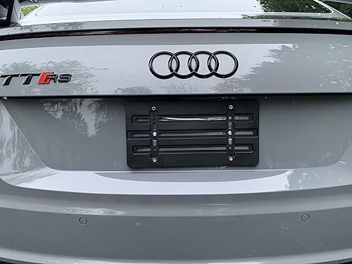 Miniatura 1 de Soporte de placa de parachoques trasero para Audi TT RS 2014-2024, juego de soportes de placa con 6 tornillos únicos y kit de llave, kit de montaje