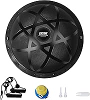 VEVOR 23/26 Inch Half Exercise Ball Trainer - 1500lbs Stability Ball with Bands & Pump for Core Strength, Balance & Full Body Workouts