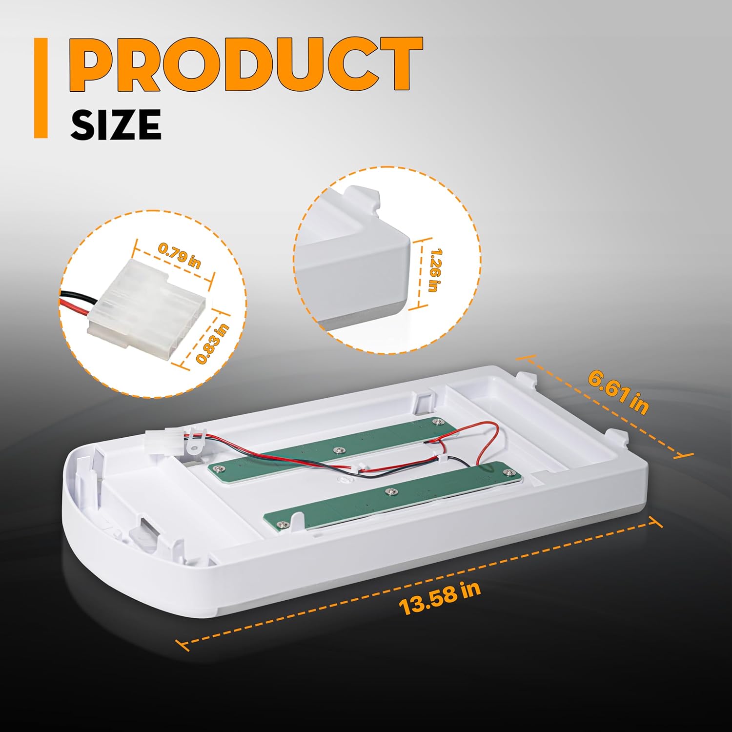 WRX735SDHZ WRX735SDHZ02 Light Replacement for W11527432 Whirlpool Refrigerator Light, W11387579 W11333374 Assy Module Brand for Whirlpool Amana, W11527432 WRX735SDHZ03 WRX735SDHZ04