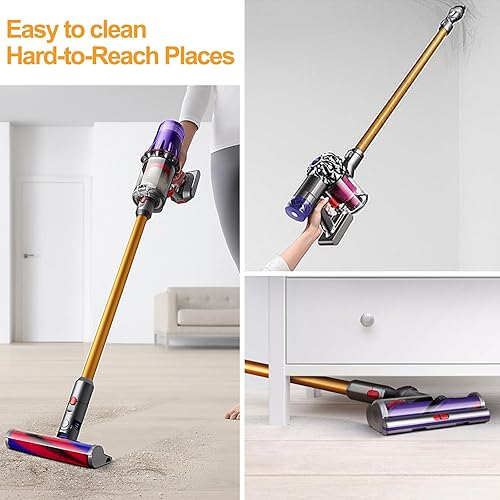 Miniatura 46 de Varita de extensión de tubo para Dyson V15 V11 V10 V8 V7, piezas de repuesto para aspiradora de liberación rápida, varilla de aspiradora de 28.7