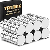 Vista 13 de TRYMAG 200 piezas de imanes pequeños de neodimio de 6 x 2 mm, imanes de tierras raras para pizarra, pequeños discos redondos para nevera