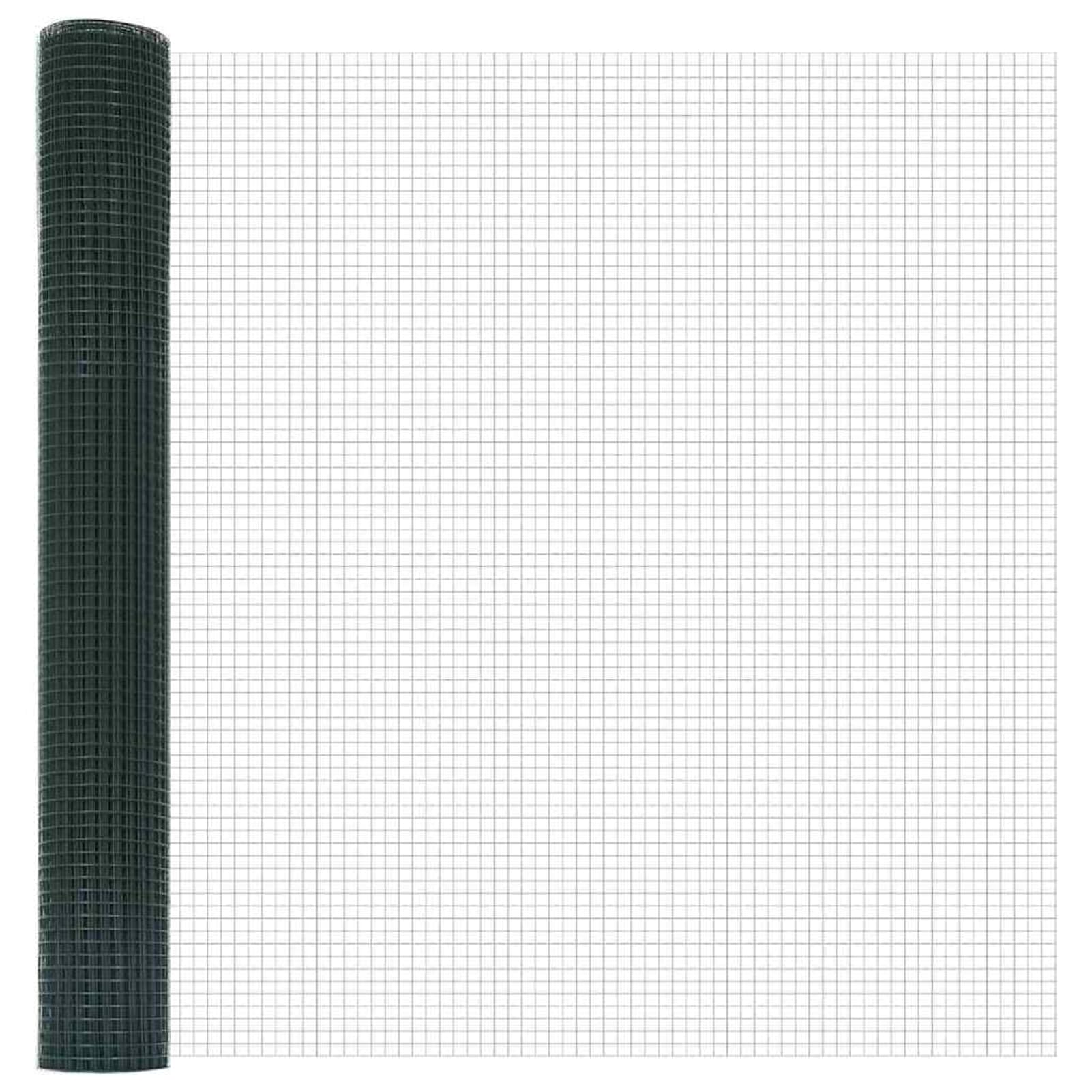 Valla de alambre soldada verde 1,4 x 25 m de acero para valla de alambre de gallina, alambre soldado para jaula de pájaros, malla de conejo, valla de serpiente, malla de aves de corral, malla de jaula