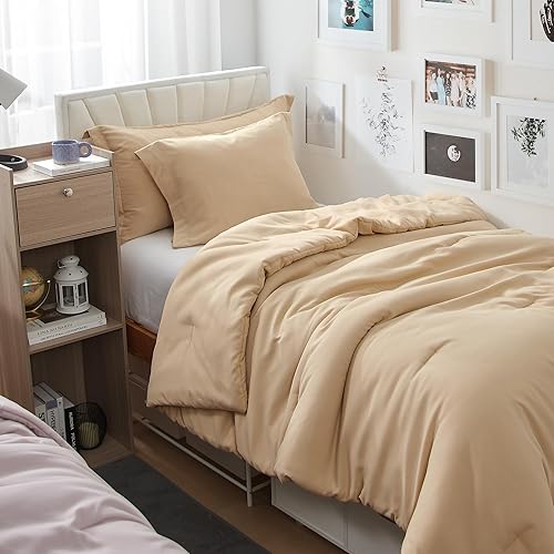 Miniatura 6 de Dorm Haul Cozy College - Juego de edredón para cama individual XL, color blanco